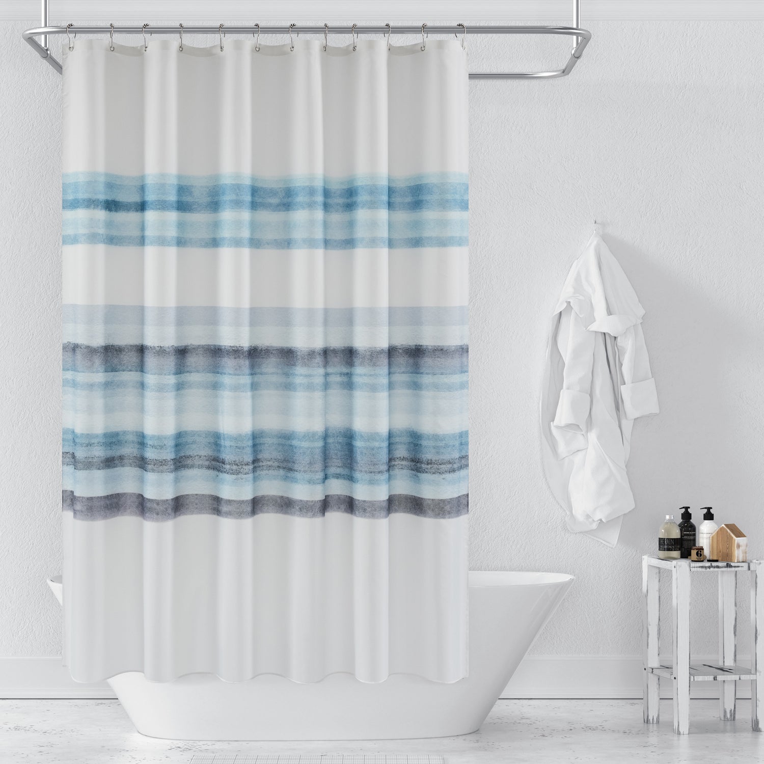 gradient style shower curtain
